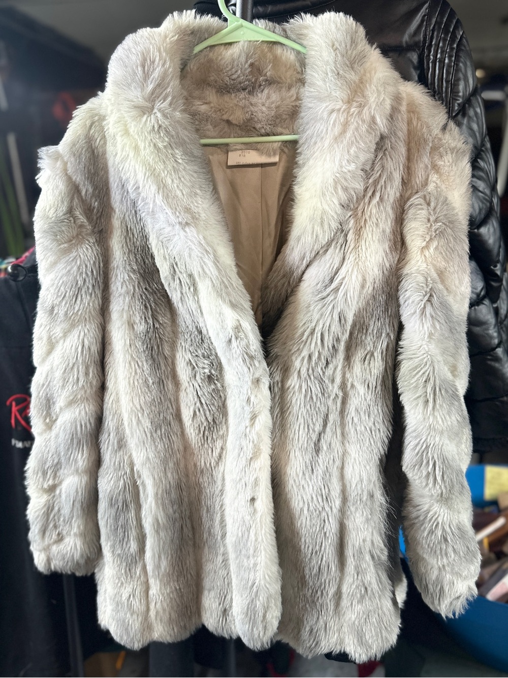 Women's Plush Cream Teddy Jacket - Luxe Faux Fur Coat